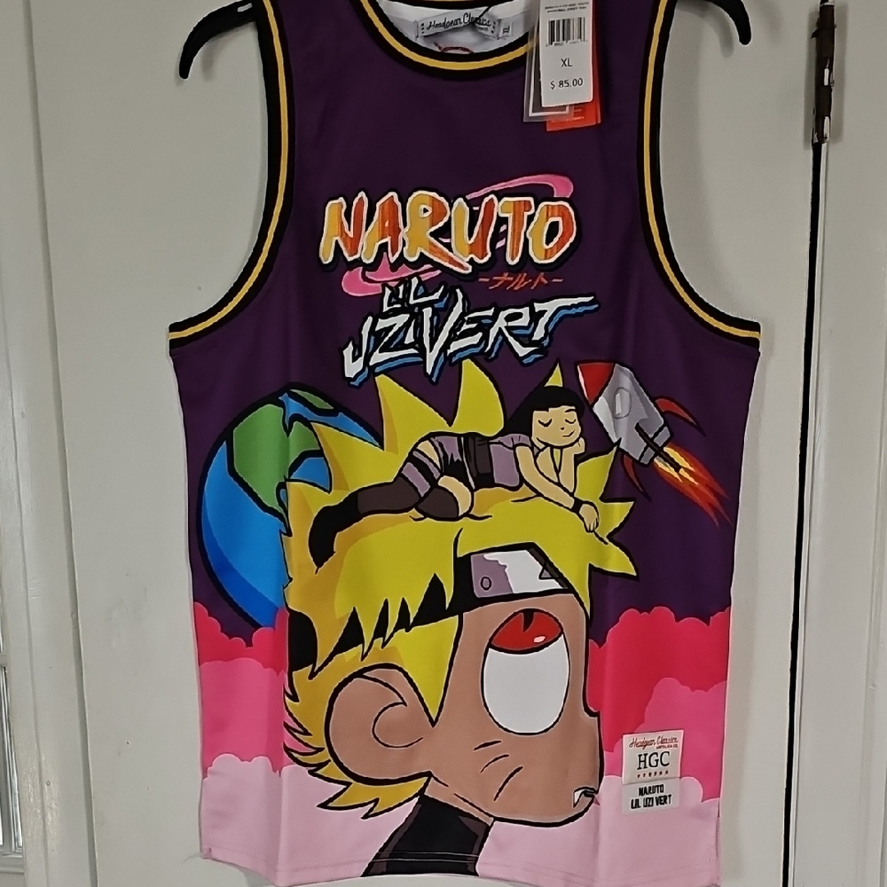 Naruto Lil Uzi Vert Kids Graphic Tank Top - Purple Size Xl NWT retails $85